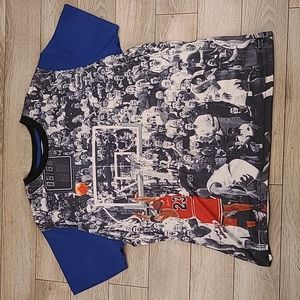 MICHAEL JORDAN The Last Shot Post Game Graphic‎ Sz XXL Mens Short Sleeve T Shirt